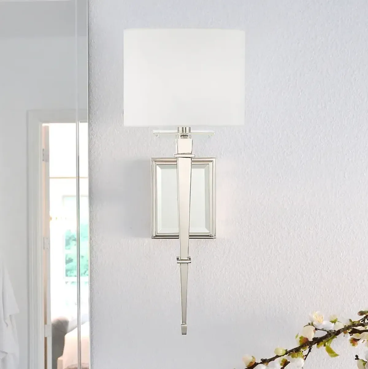 Crystorama Clifton 20" High Polished Nickel Wall Sconce