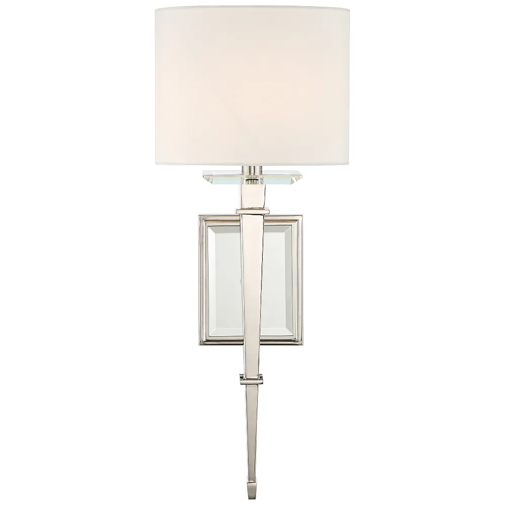 Crystorama Clifton 20" High Polished Nickel Wall Sconce