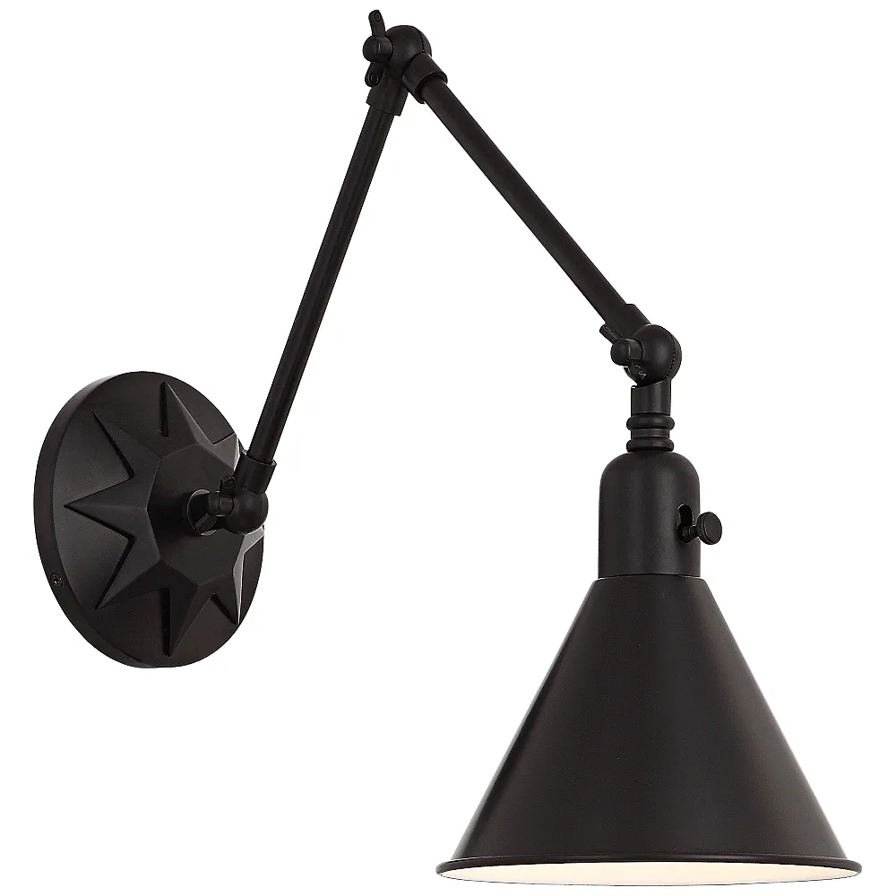 Crystorama Morgan 23" High Matte Black Wall Sconce