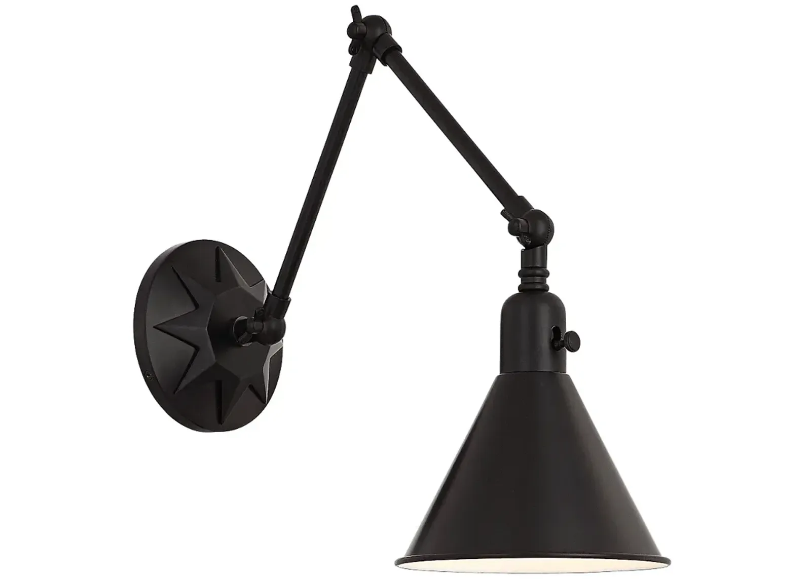 Crystorama Morgan 23" High Matte Black Wall Sconce