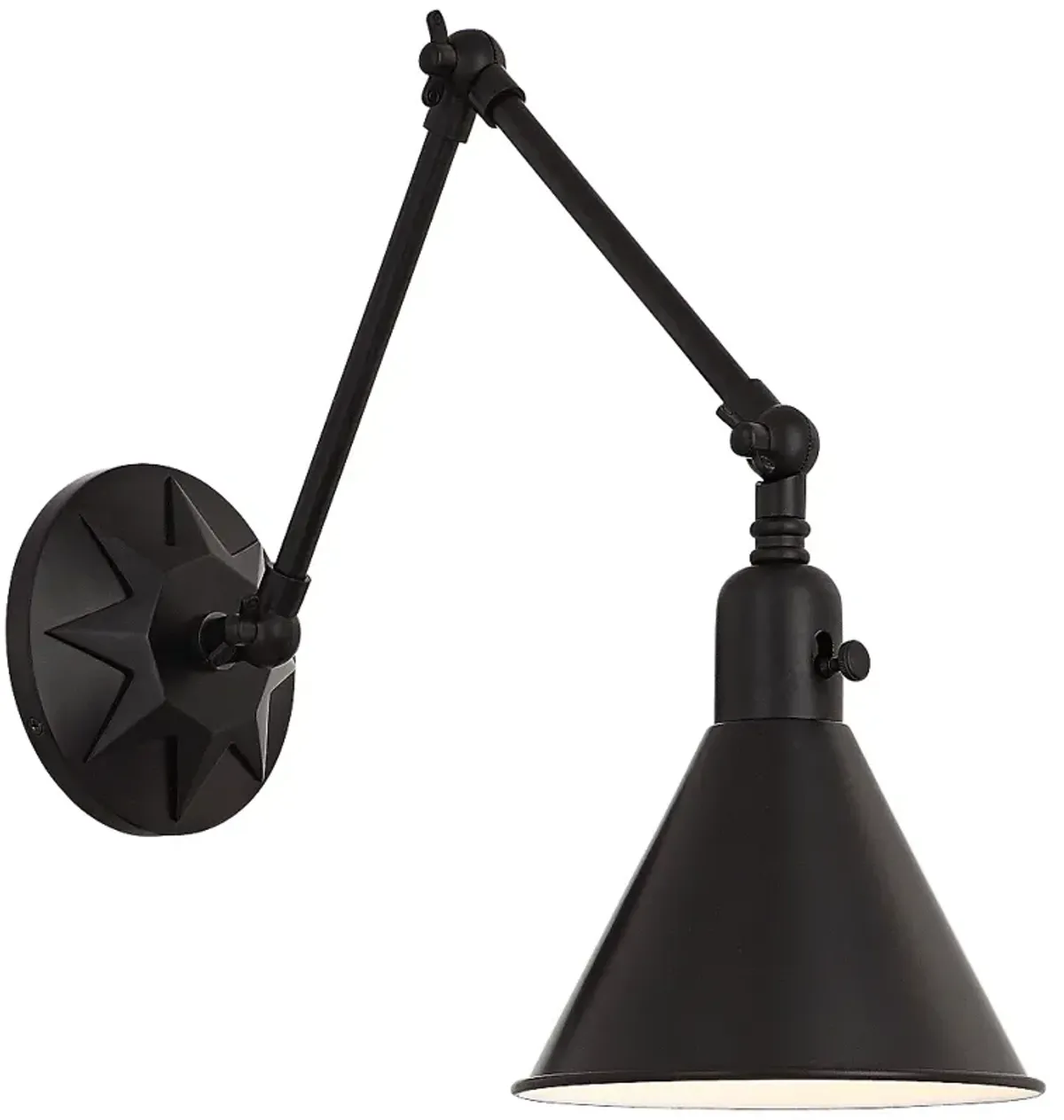 Crystorama Morgan 23" High Matte Black Wall Sconce