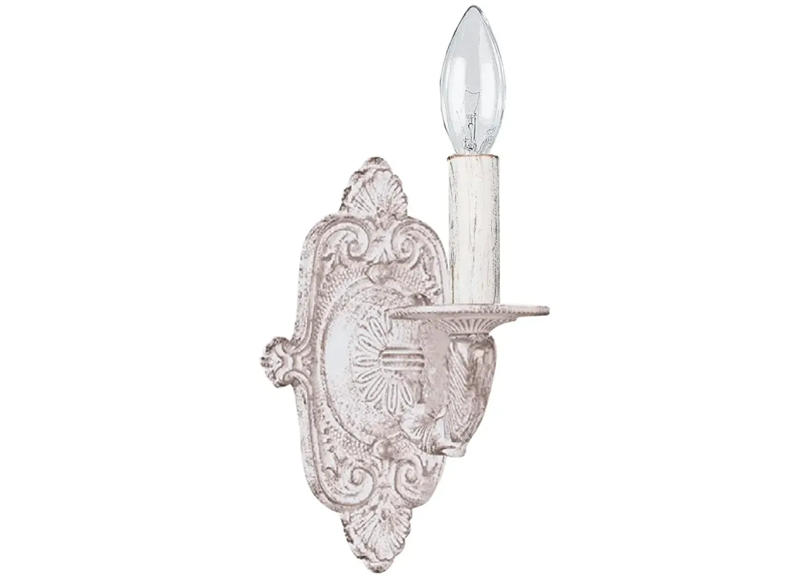 Crystorama Paris Market 9 1/2"H Antique White Wall Sconce