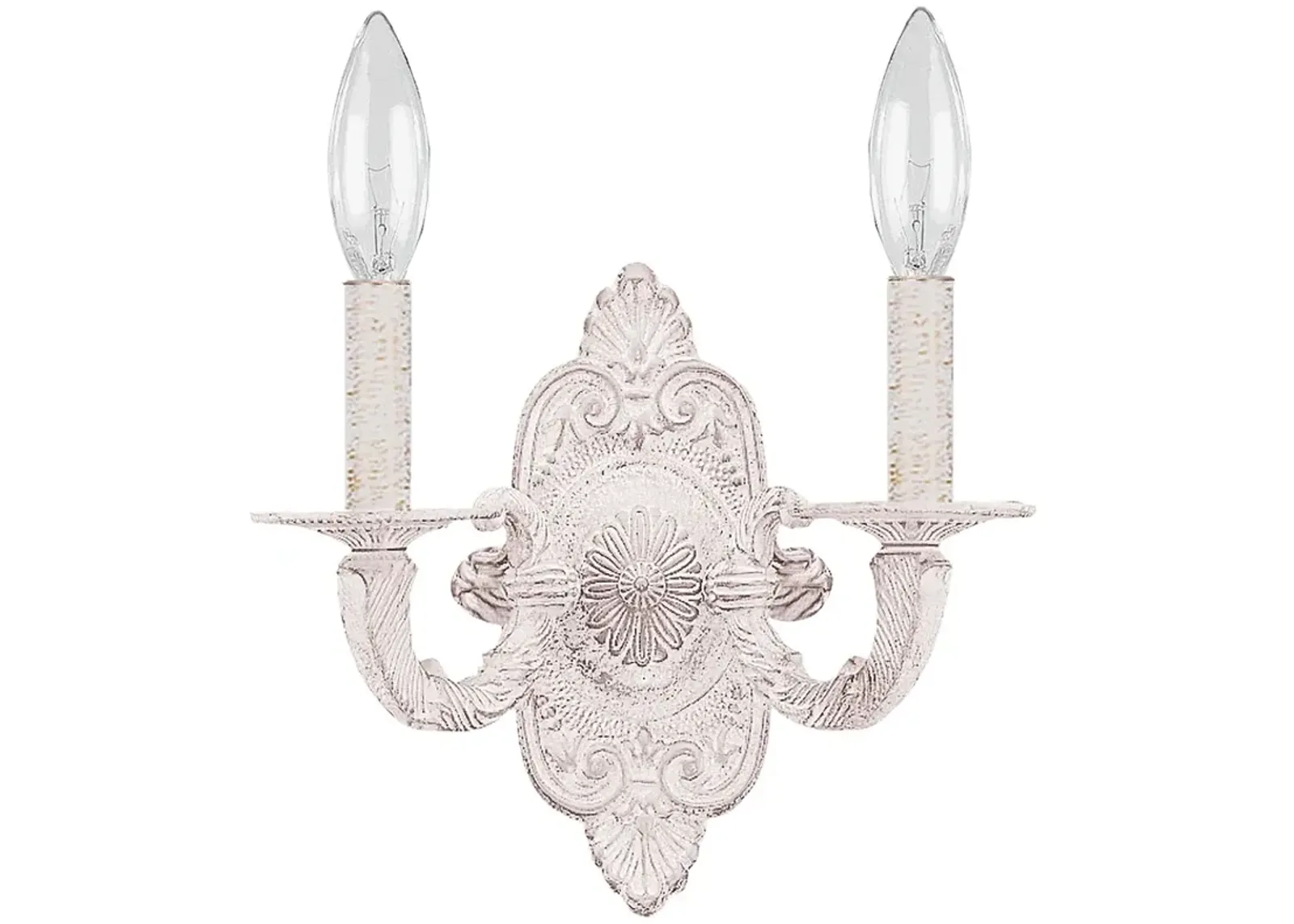 Paris Market 9 1/2" High Antique White 2-Light Wall Sconce