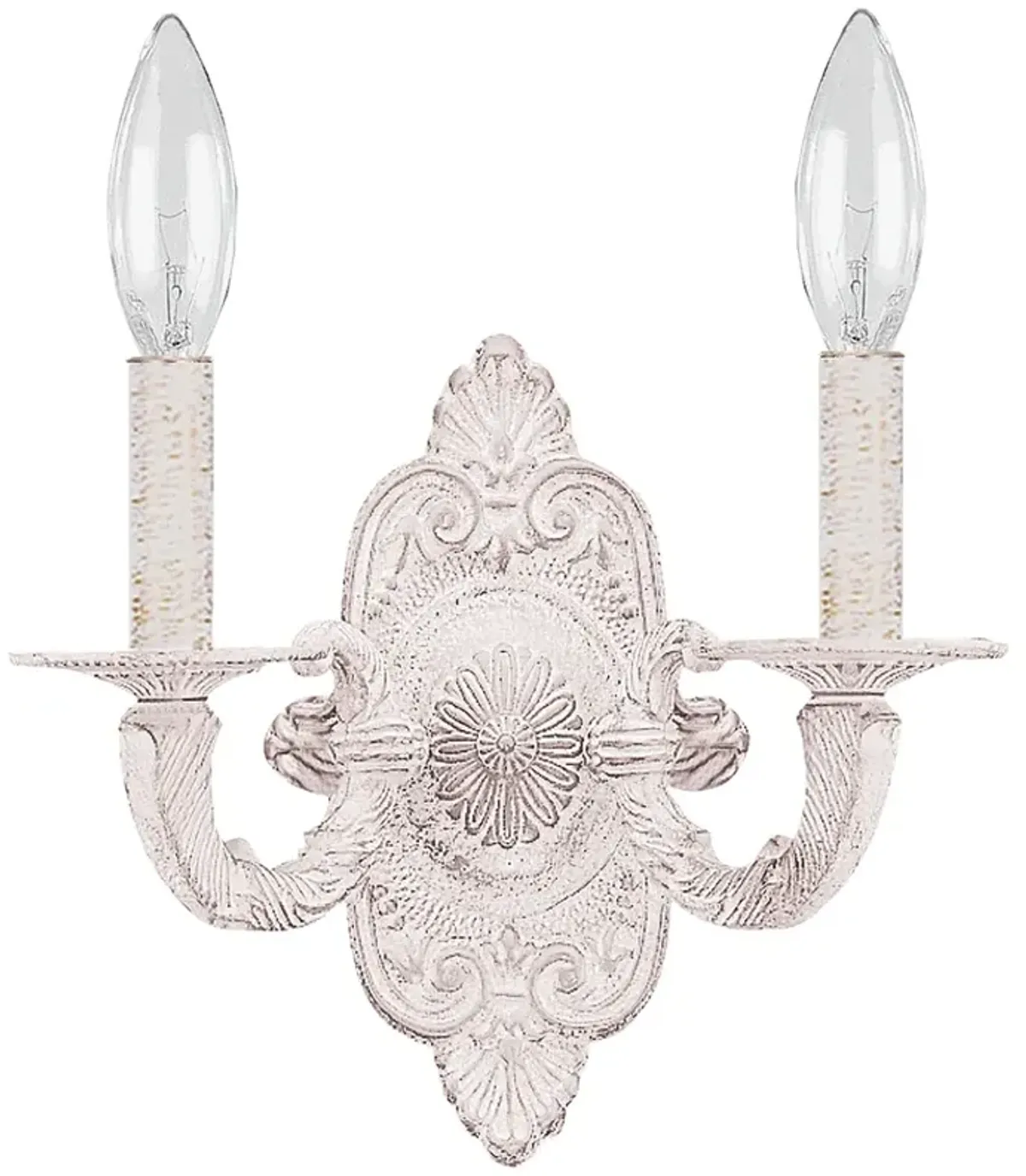 Paris Market 9 1/2" High Antique White 2-Light Wall Sconce