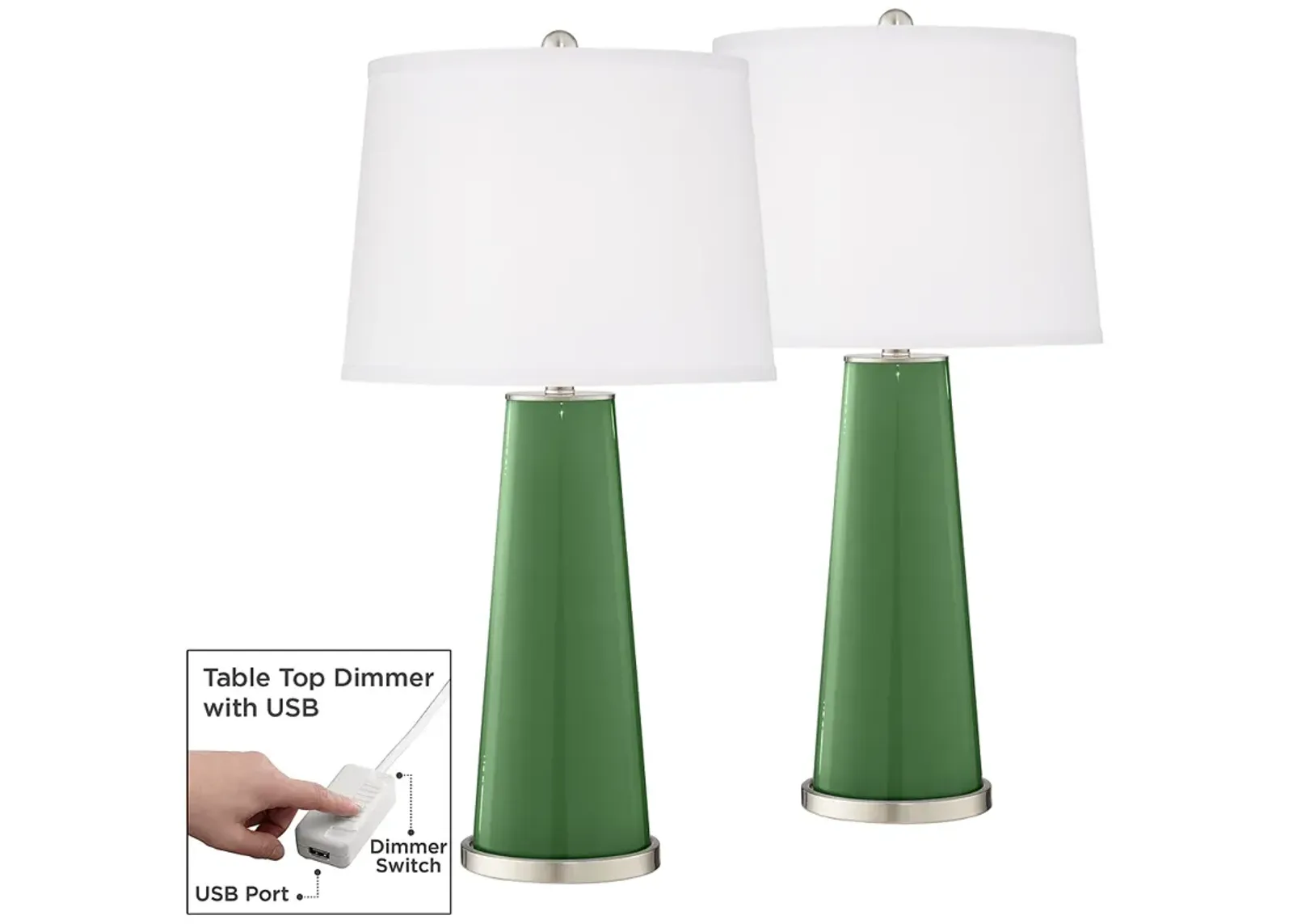 Garden Grove Leo Table Lamp Set of 2 with Dimmers