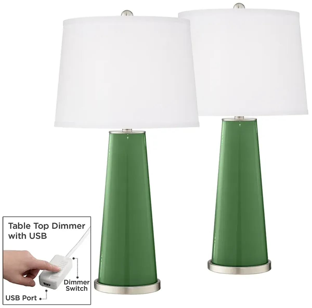 Garden Grove Leo Table Lamp Set of 2 with Dimmers