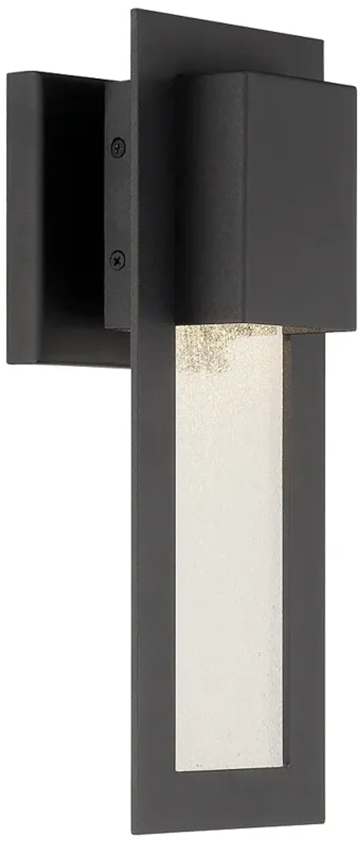 The Great Outdoors Westgate 1-Light Black Outdoor Wall Mount with Shade