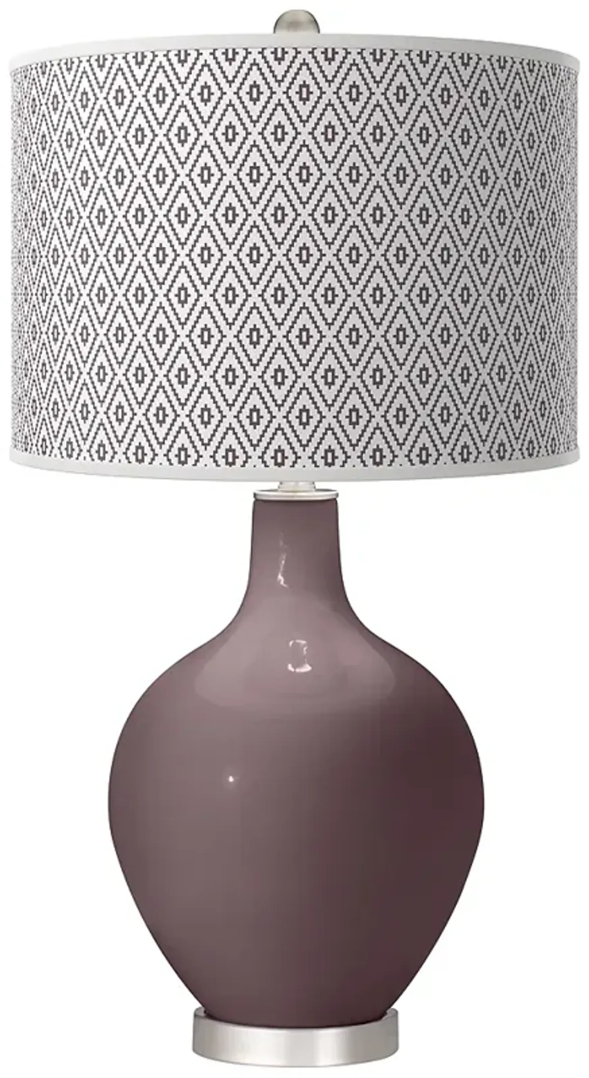 Poetry Plum Diamonds Ovo Table Lamp