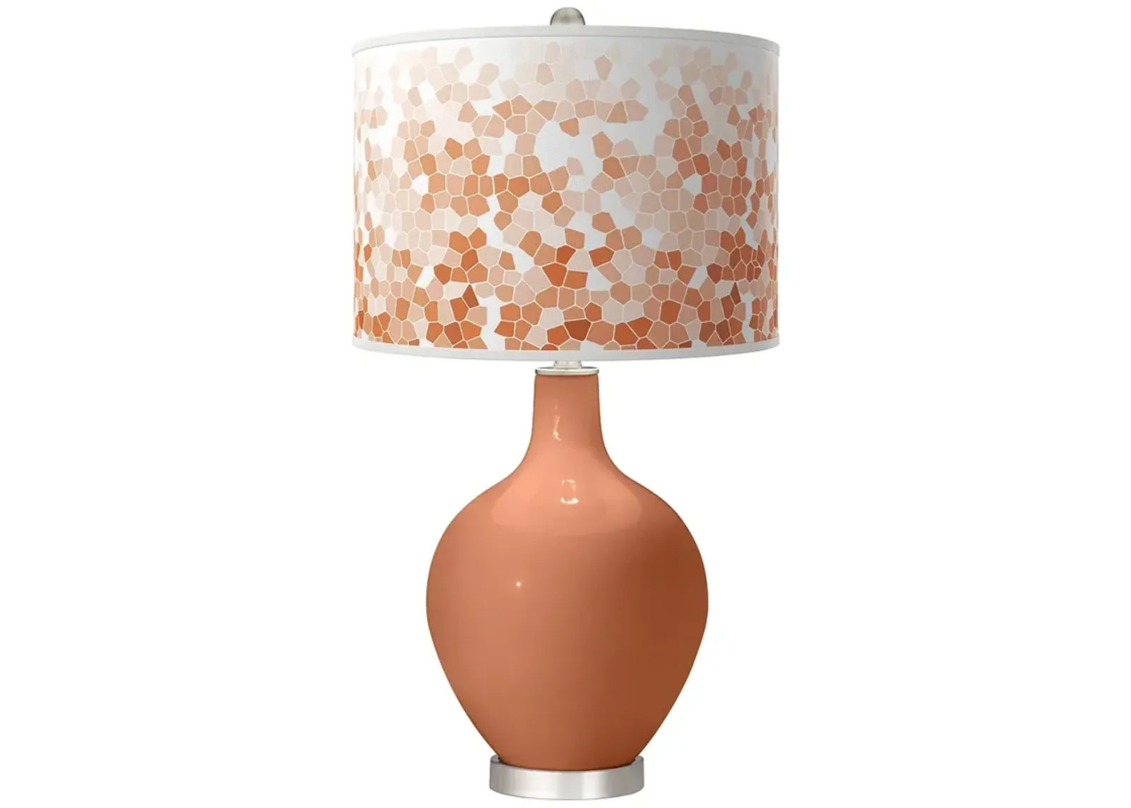 Baked Clay Mosaic Ovo Table Lamp