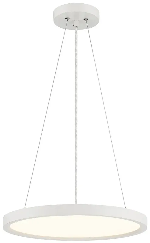 Minka Lavery  Vantage LED White Pendant with White Acrylic Diffuser