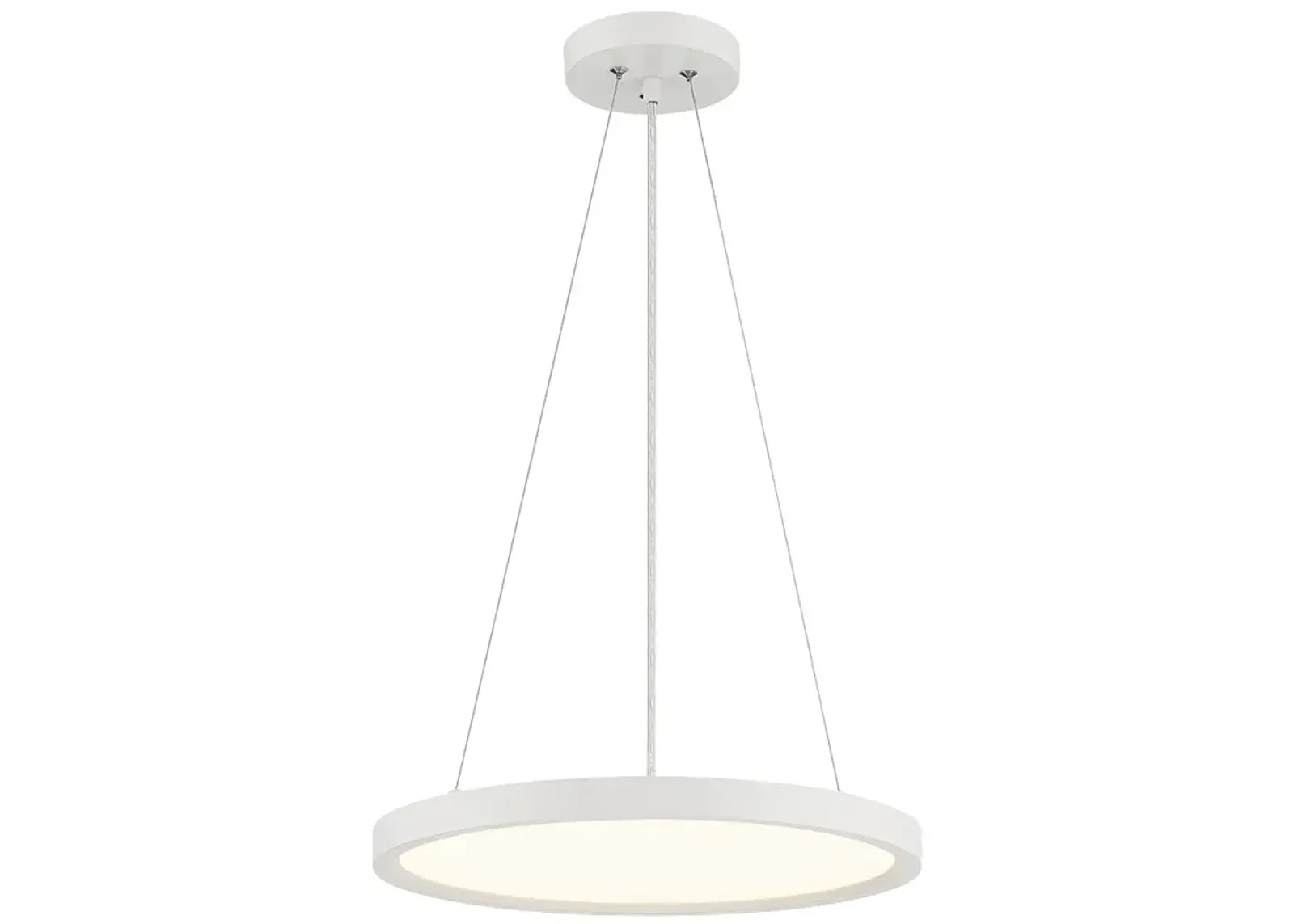 Minka Lavery  Vantage LED White Pendant with White Acrylic Diffuser