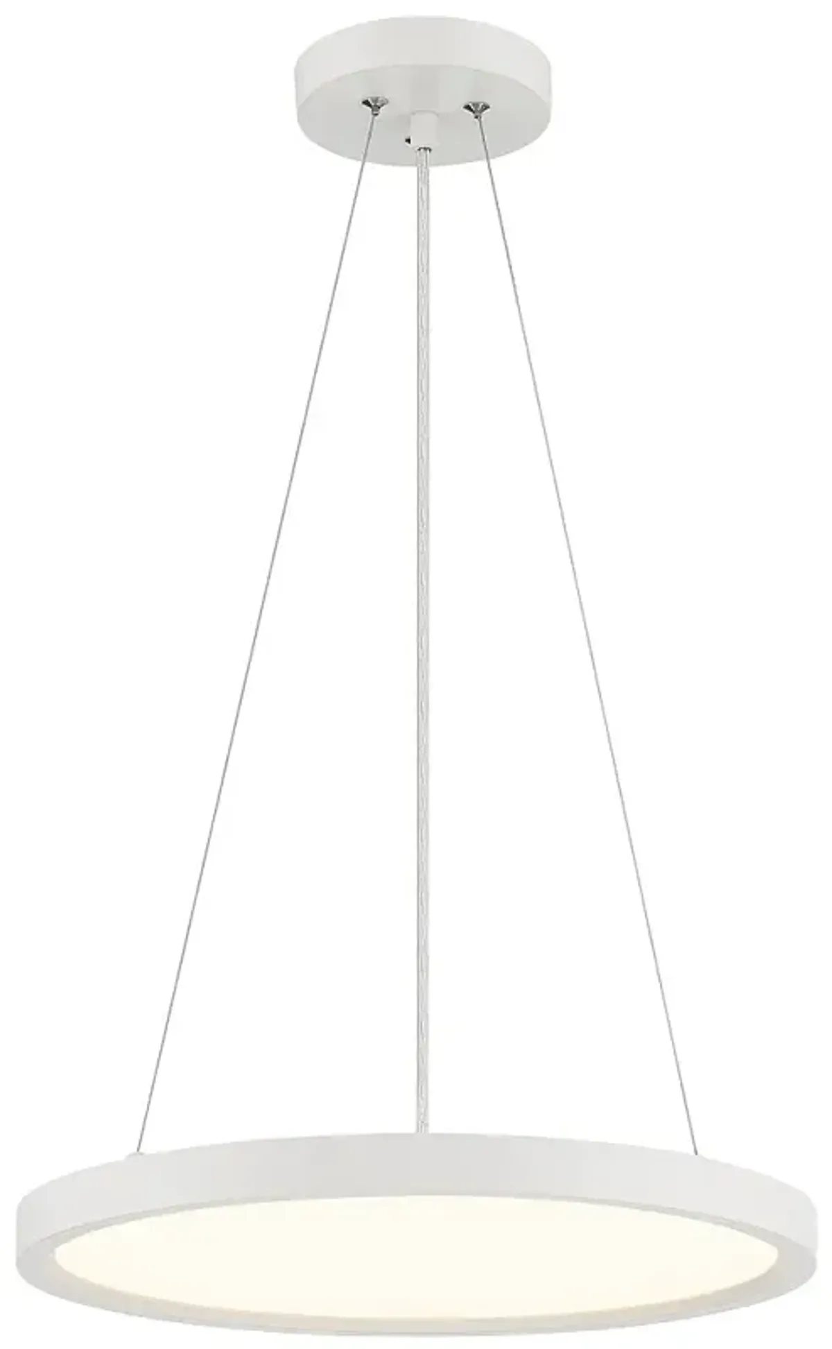 Minka Lavery  Vantage LED White Pendant with White Acrylic Diffuser