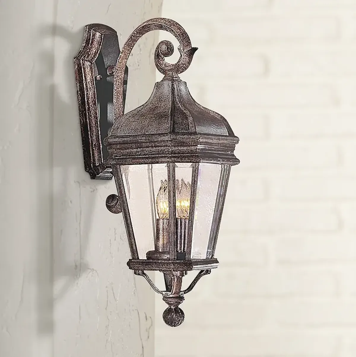 Minka Harrison Series 21" High Traditional Scroll Outdoor Wall Light