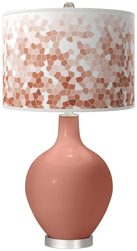 Rojo Dust Mosaic Ovo Table Lamp