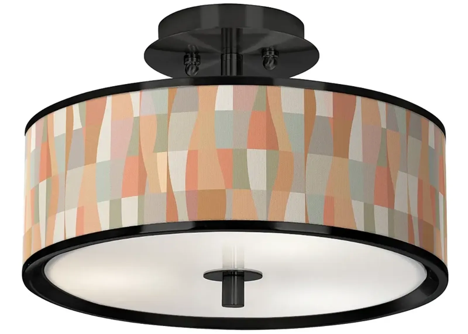 Sedona Black 14" Wide Ceiling Light