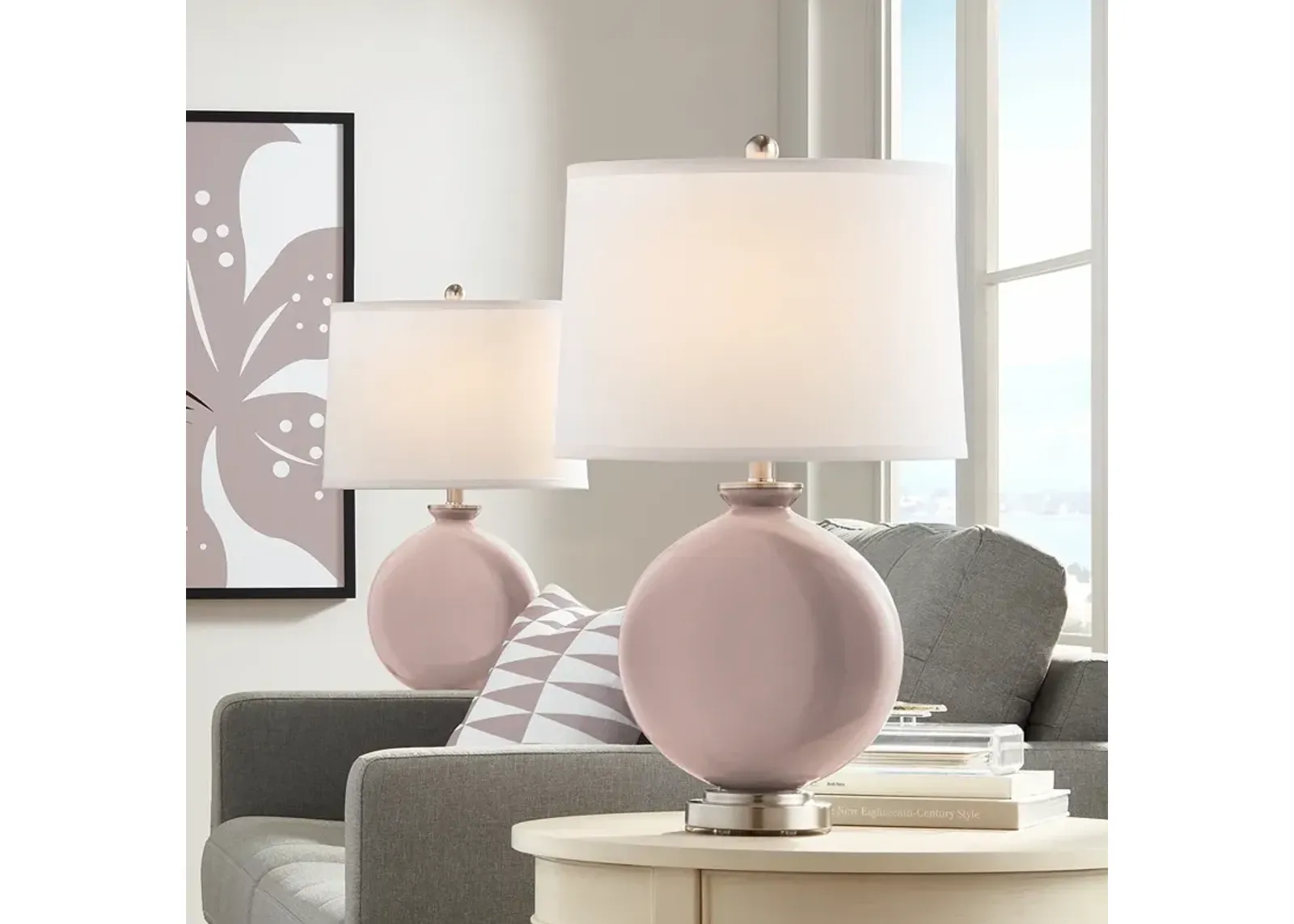 Glamour Carrie Table Lamp Set of 2