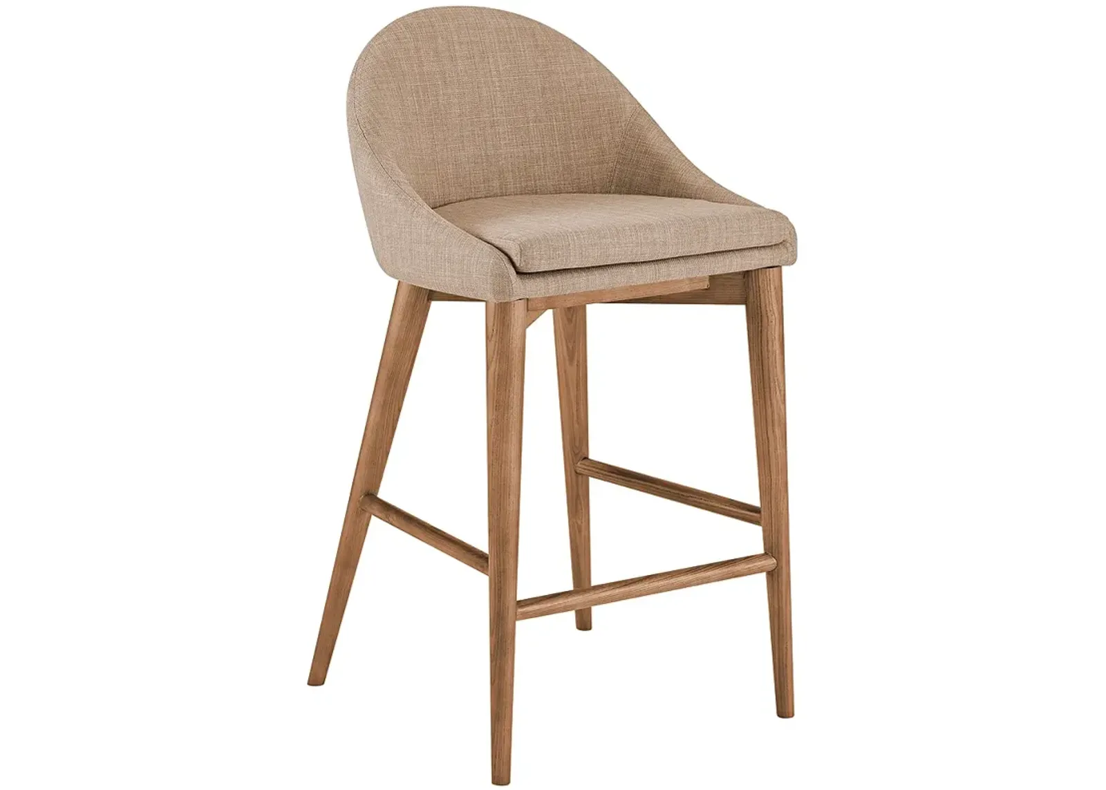 Baruch 26 1/2" Tan Fabric Counter Stool