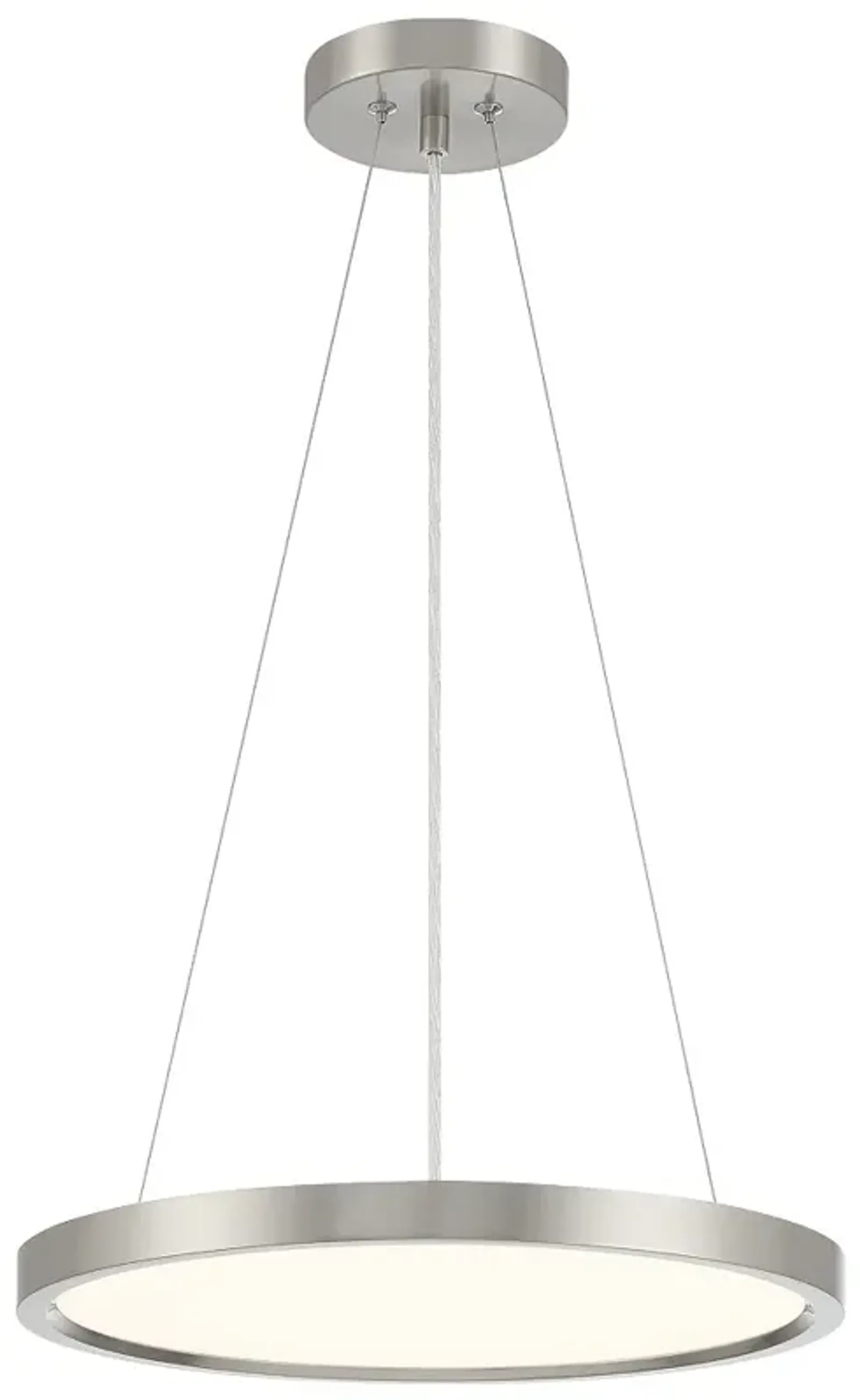 Minka Lavery  Vantage LED Brushed Nickel Pendant with White Diffuser