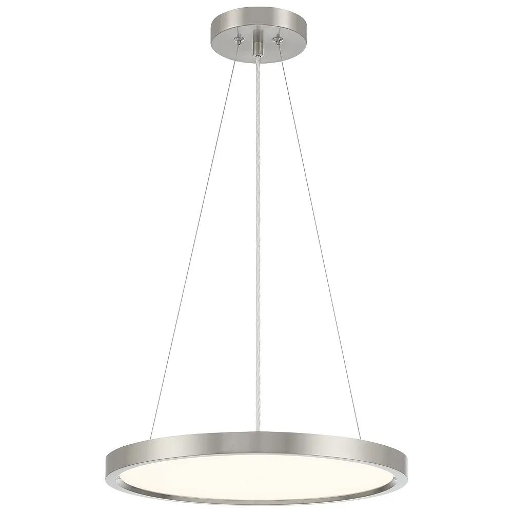 Minka Lavery  Vantage LED Brushed Nickel Pendant with White Diffuser