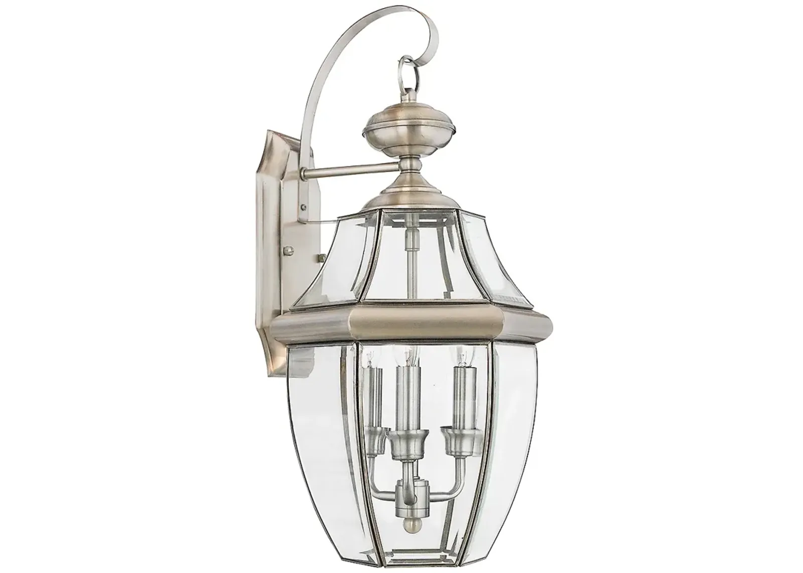 Quoizel Newbury 22 1/2" High Pewter Outdoor Lantern Wall Light