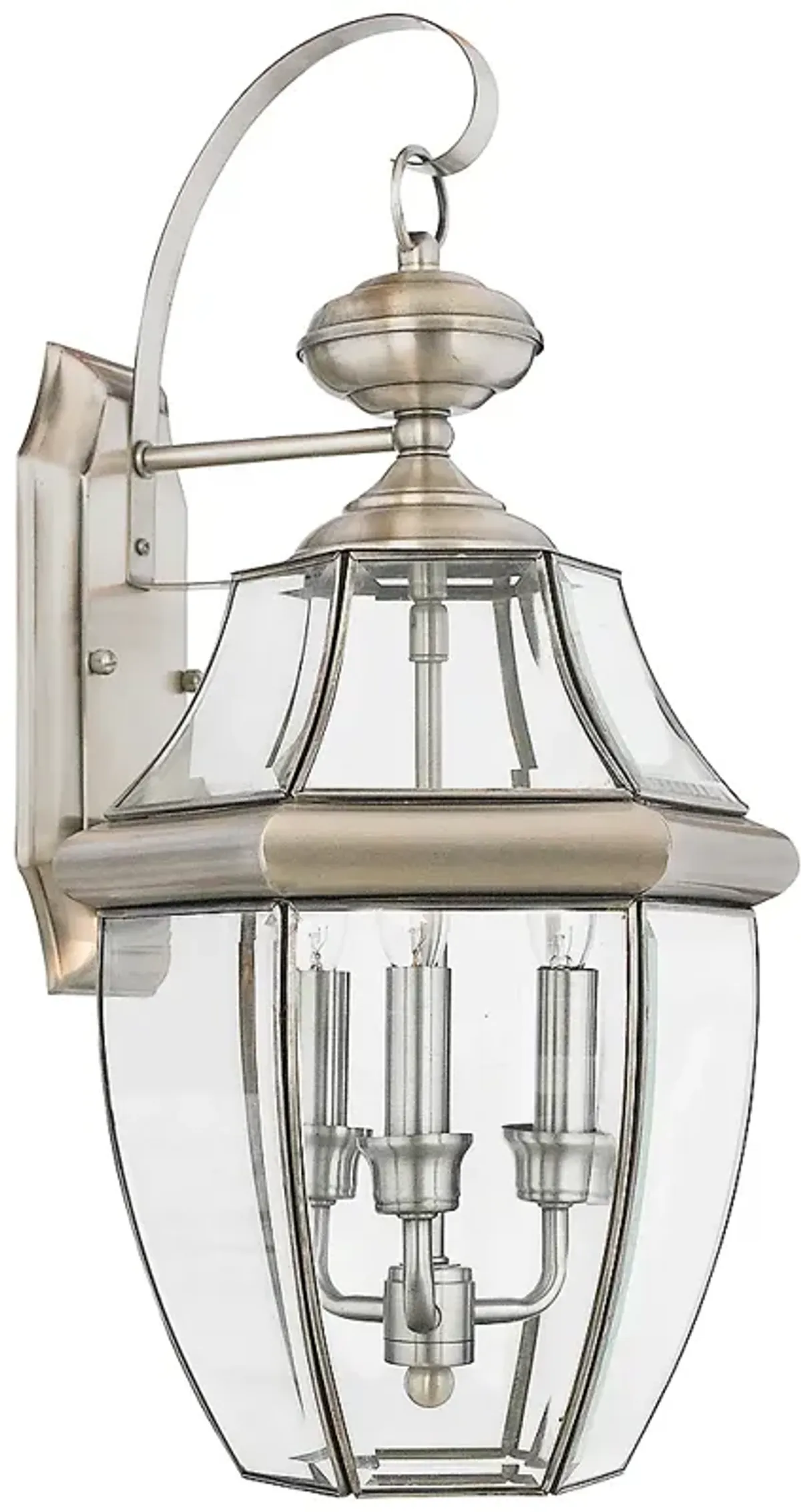 Quoizel Newbury 22 1/2" High Pewter Outdoor Lantern Wall Light