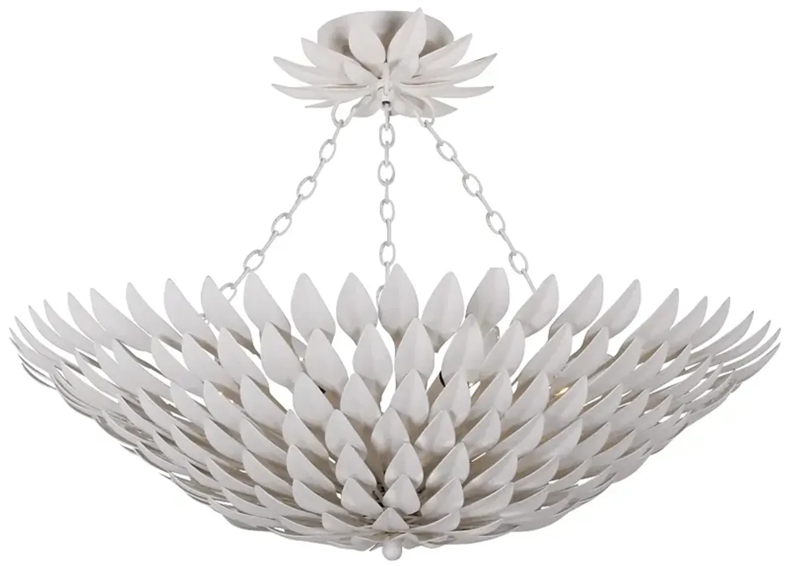 Crystorama Broche 24 1/2" Wide Matte White Ceiling Light