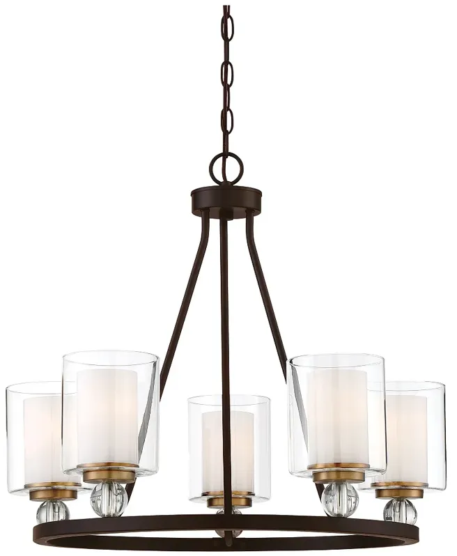 Minka-Lavery Studio 5 5-Light Painted Bronze Chandelier