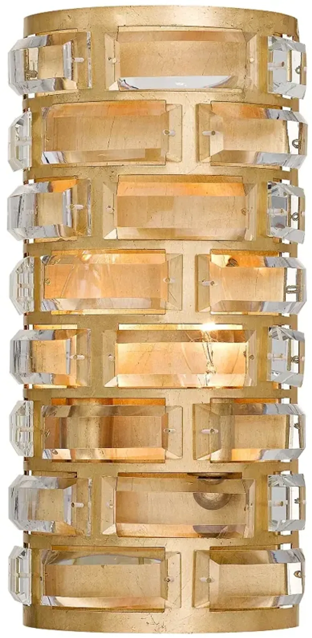 Crystorama Meridian 13" High Antique Gold Wall Sconce