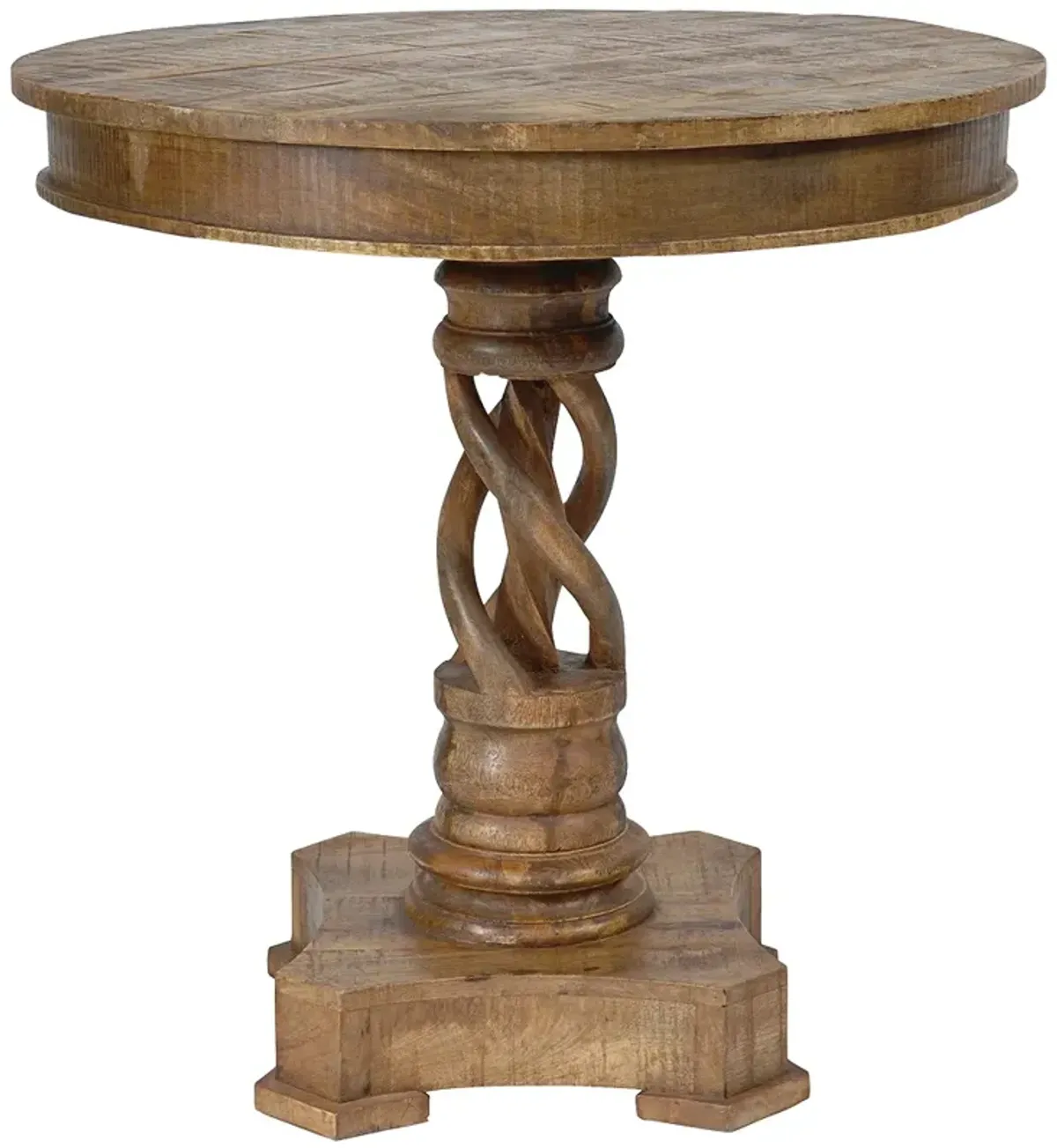 Bengal Manor Mango Wood Twist Accent Table