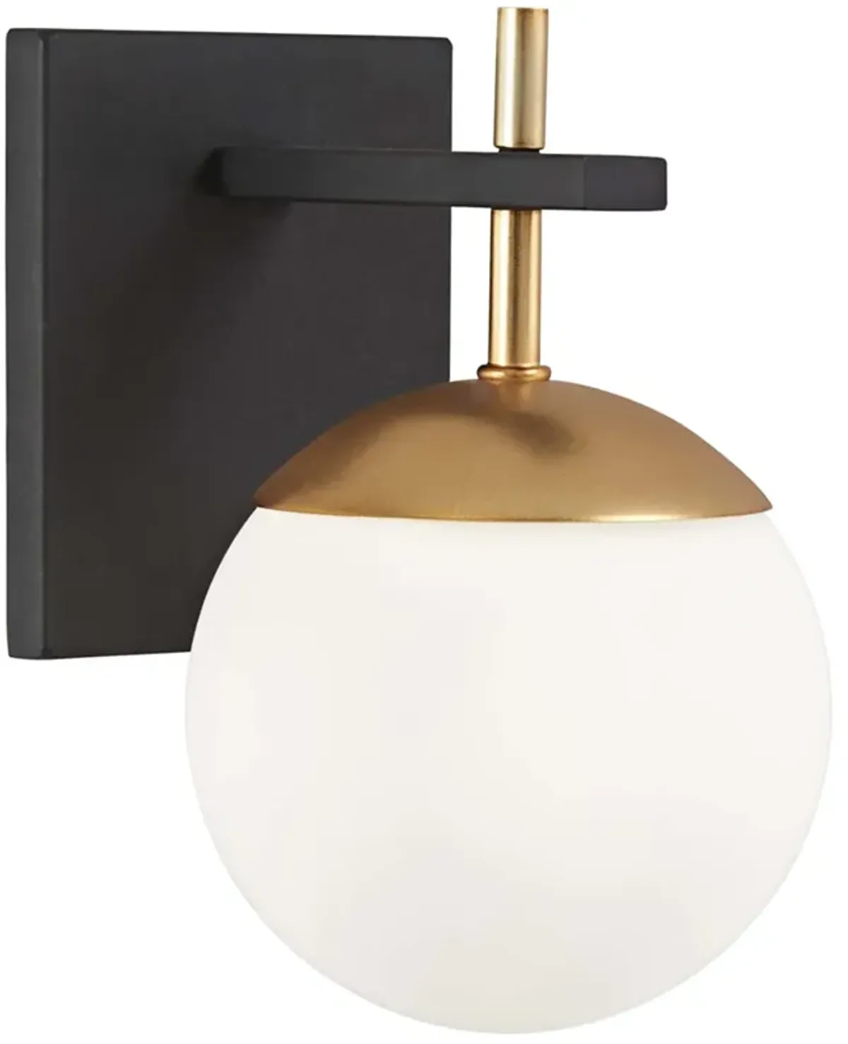 George Kovacs Alluria 9 3/4" High Black and Gold Wall Sconce