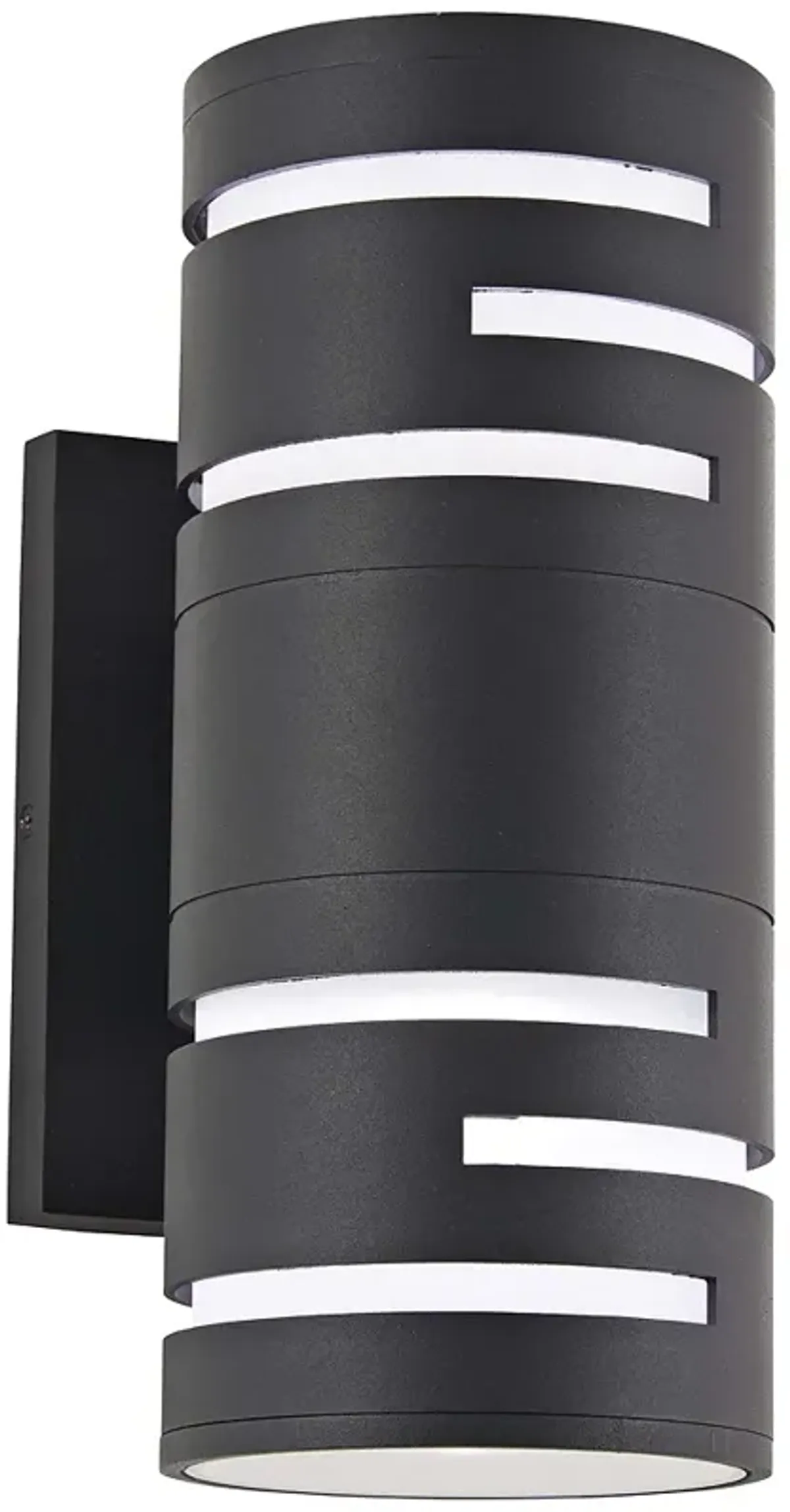 George Kovacs Groovin 12" High Black LED Outdoor Wall Light