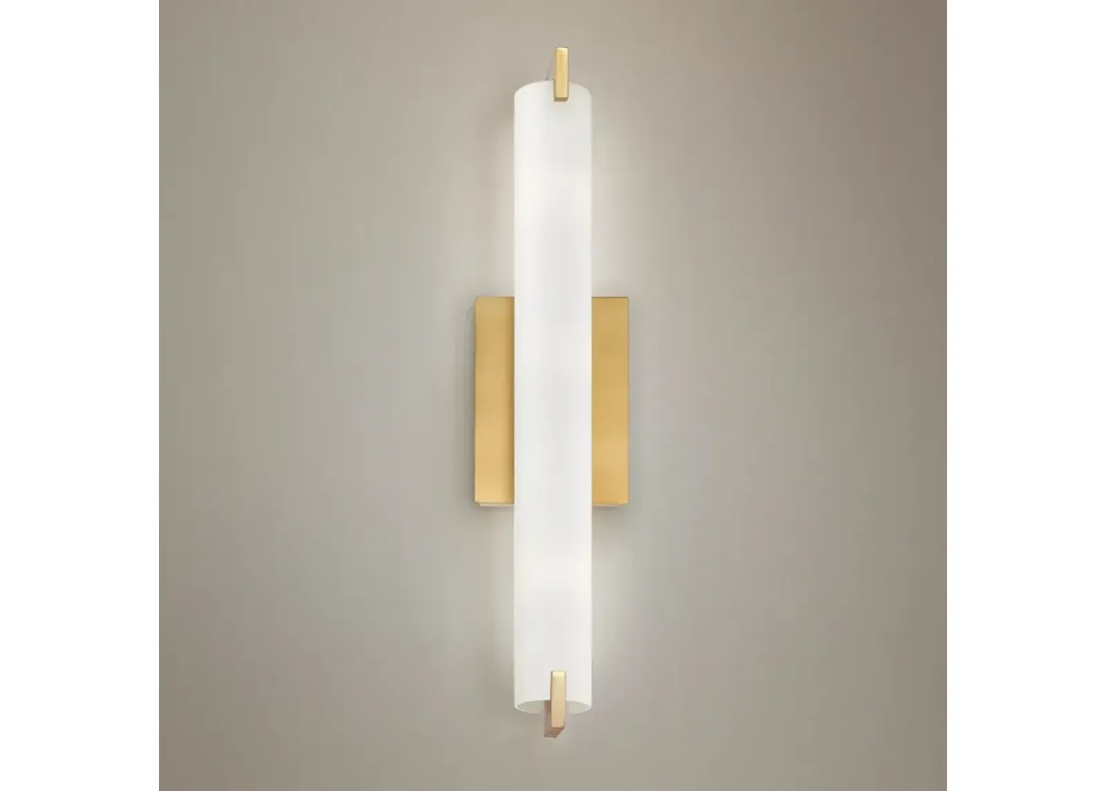 George Kovacs Tube 20 1/2" High Honey Gold LED Wall Sconce