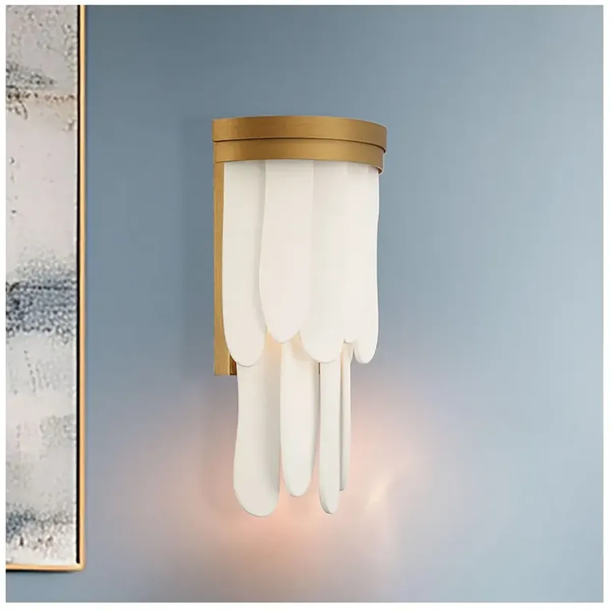 Minka-Lavery Briscade 1-Light 8.25-in Painted Legacy Brass Wall Sconce