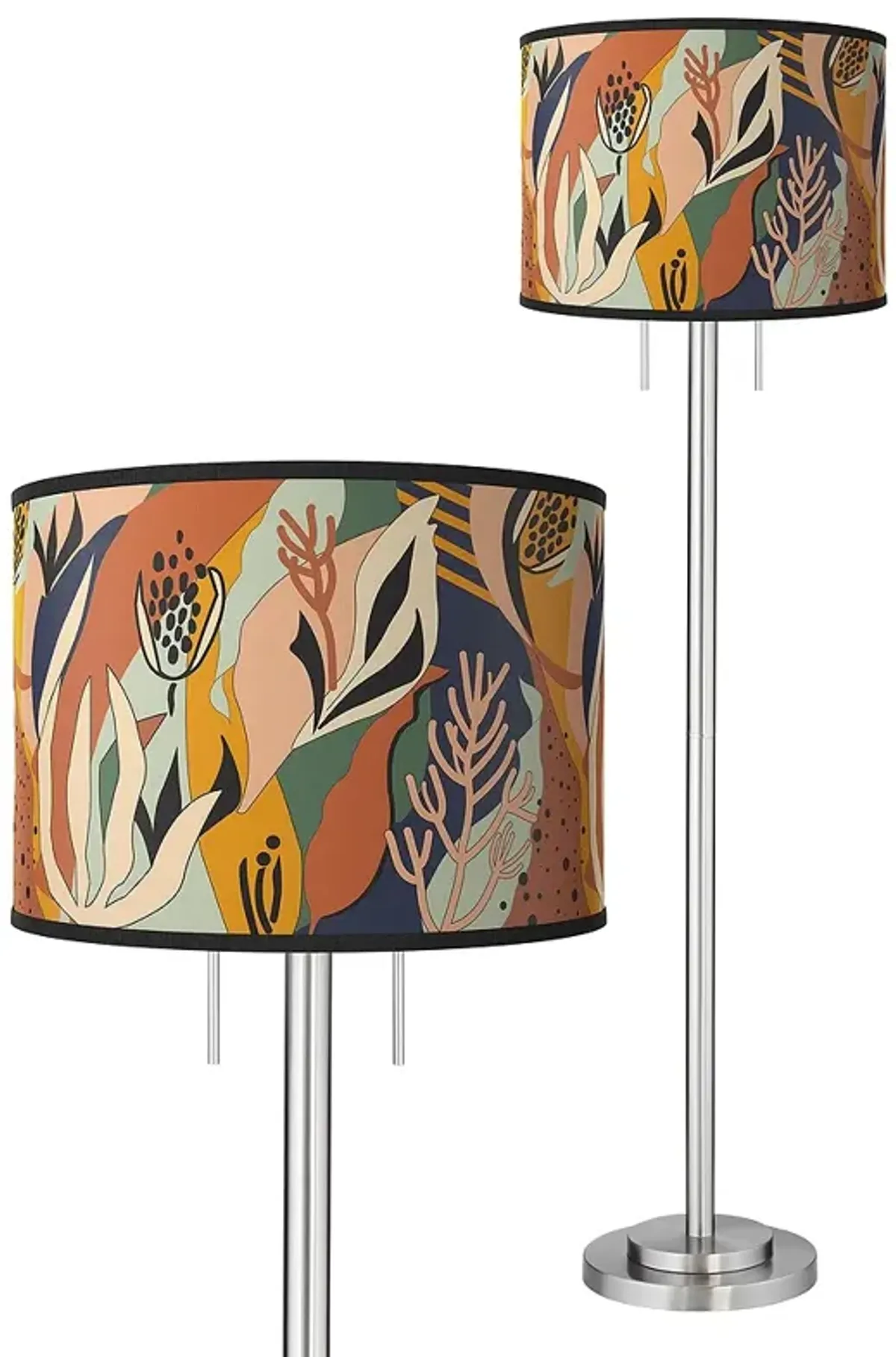 Wild Desert Giclee Brushed Nickel Garth Floor Lamp