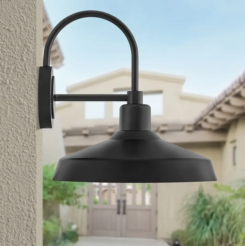 Hinkley Forge 16 1/2" High Black Outdoor Barn Wall Light