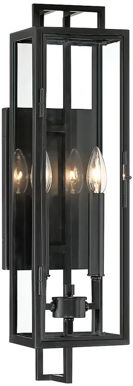 Knoll Road 23" High Coal 2-Light Outdoor Wall Light