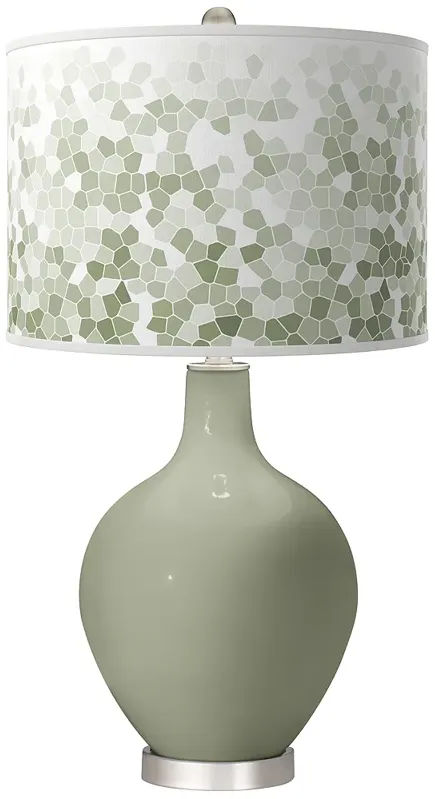 Evergreen Fog Mosaic Ovo Table Lamp