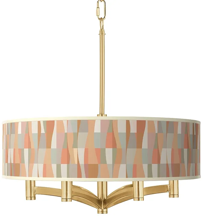 Sedona Ava 6-Light Gold Pendant Chandelier