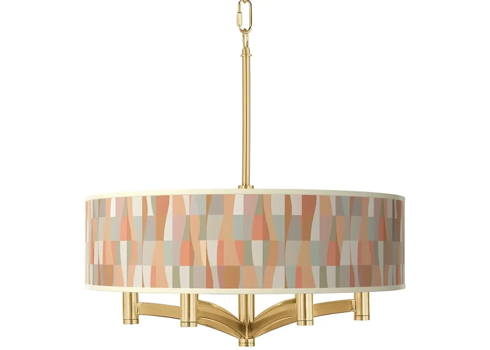 Sedona Ava 6-Light Gold Pendant Chandelier