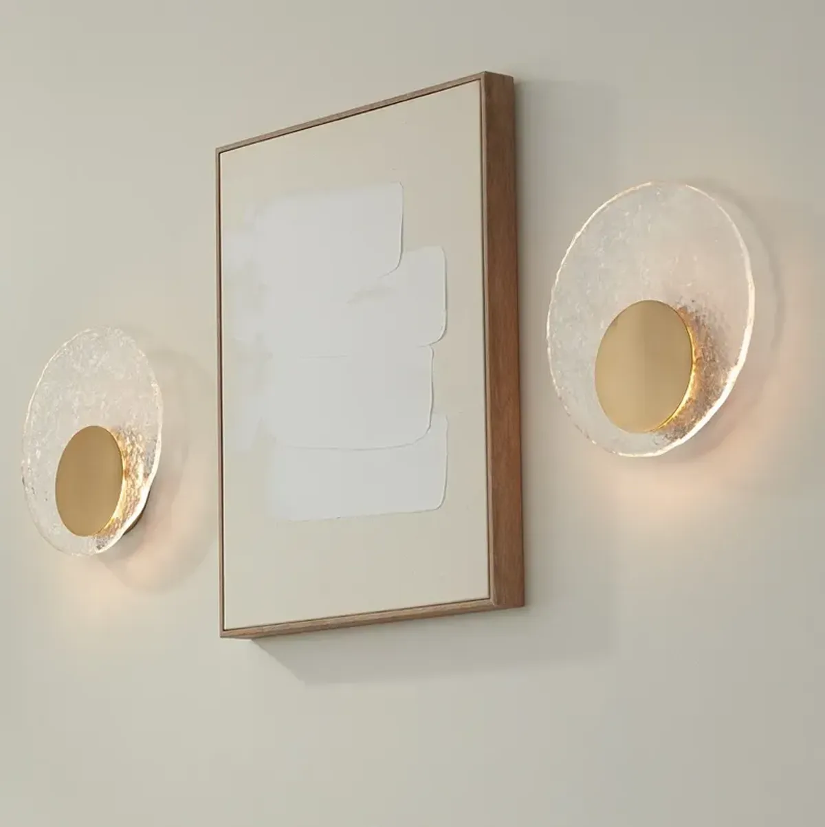 Possini Euro Lucanis 9 3/4" High Patina Gold LED Wall Sconce Set of 2