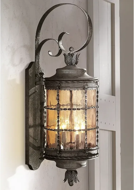 Mallorca Collection Iron 34 1/4" High Outdoor Light