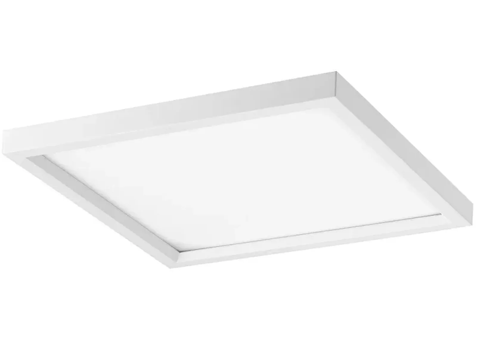 Draven 15" Wide White Square LED Ceiling Light