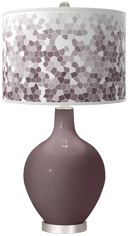 Poetry Plum Mosaic Ovo Table Lamp