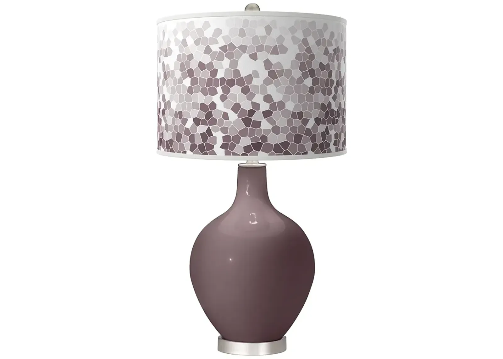 Poetry Plum Mosaic Ovo Table Lamp