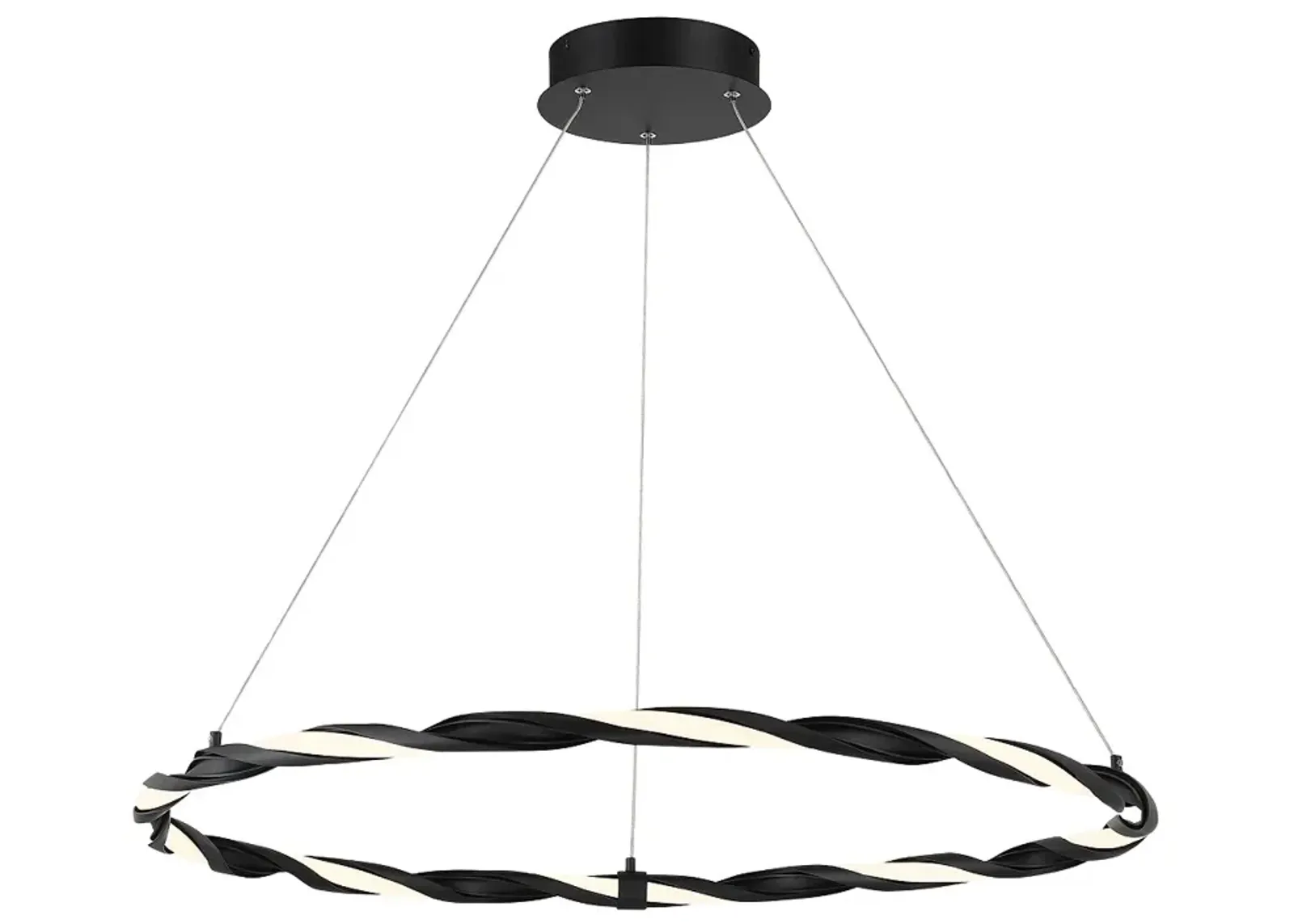 George Kovacs Convolution 30w LED Coal Pendant