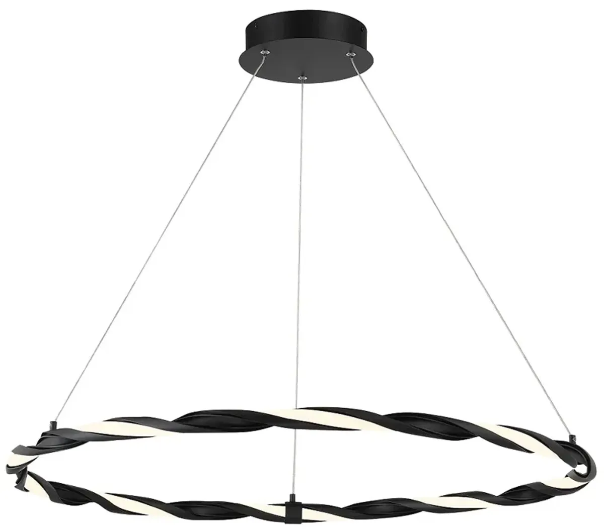 George Kovacs Convolution 30w LED Coal Pendant