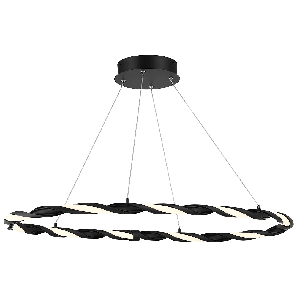 George Kovacs Convolution LED Coal Pendant