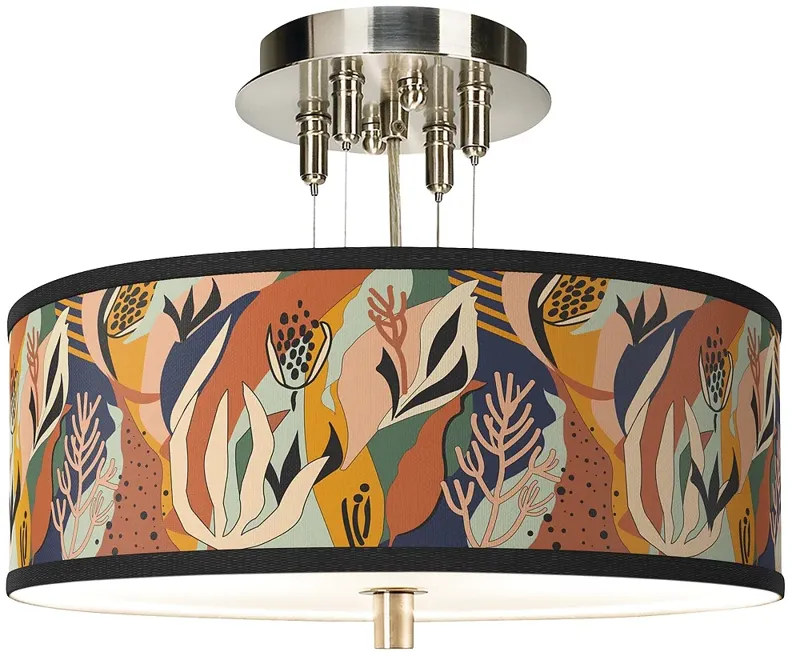 Wild Desert Giclee 14" Wide Ceiling Light