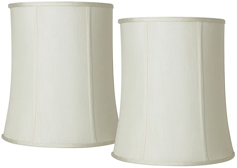 Imperial Collection Creme Deep Drum Shade 12x14x16 (Spider) Set of 2