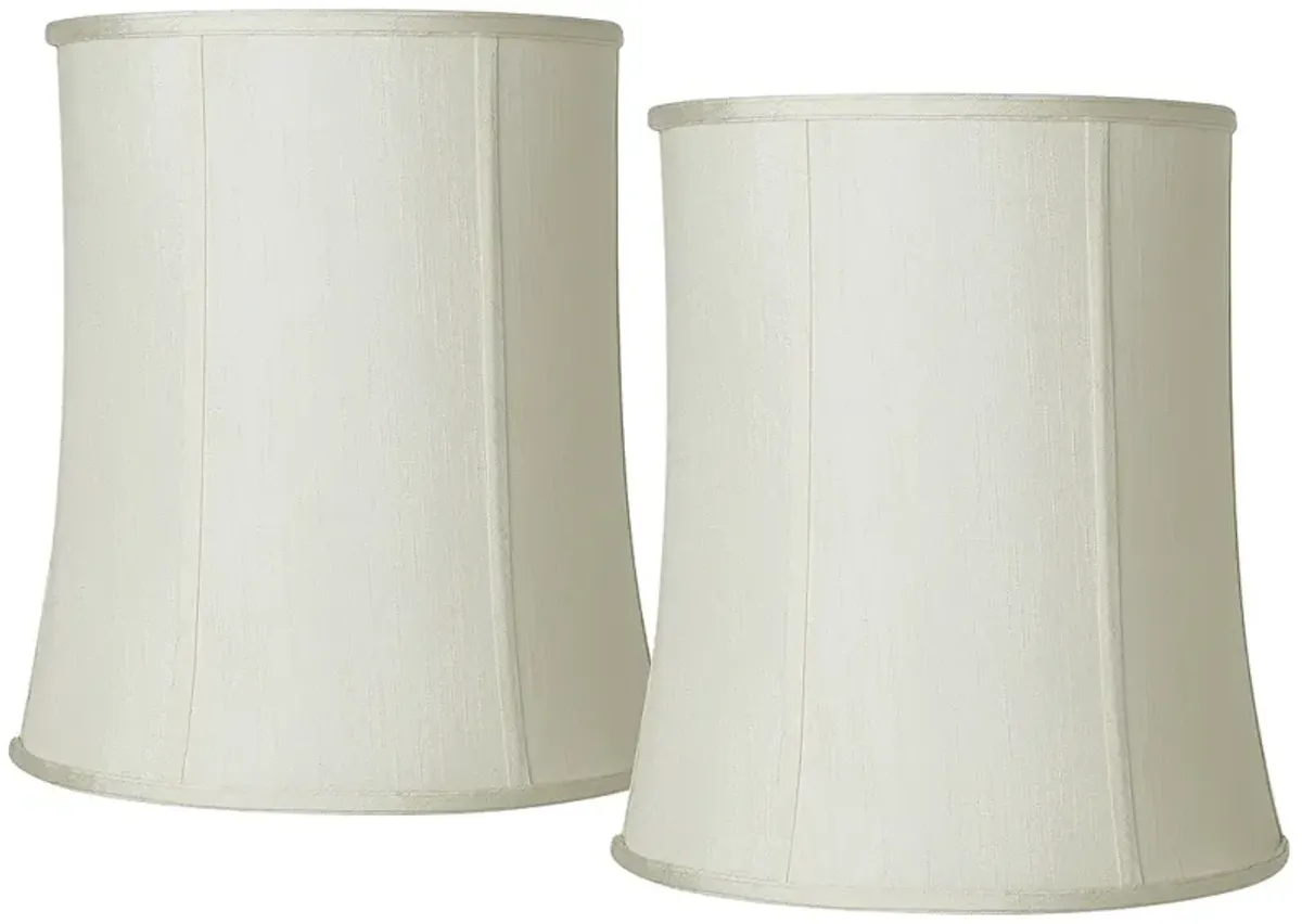 Imperial Collection Creme Deep Drum Shade 12x14x16 (Spider) Set of 2